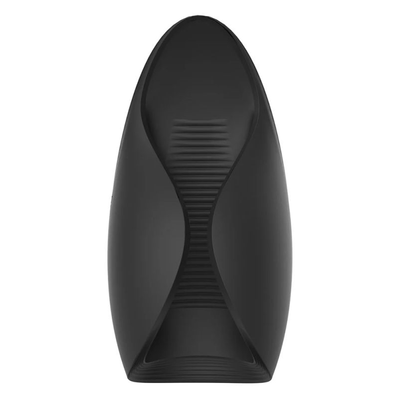 Мастурбатор з вібрацією Dream Toys Essentials, відкритий, нереалістичний, чорний, 13 см вид 4