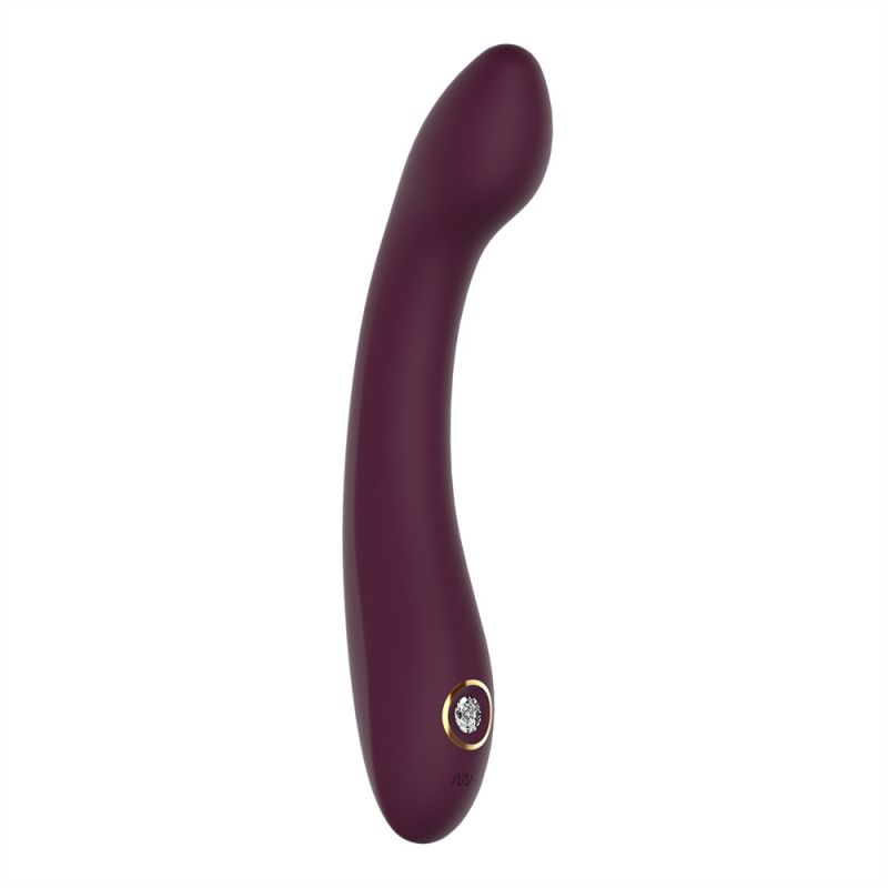 Вібратор для точки G Dream Toys Essentials зі стразами, бордовий, 21,8 × 3,6 см вид 2