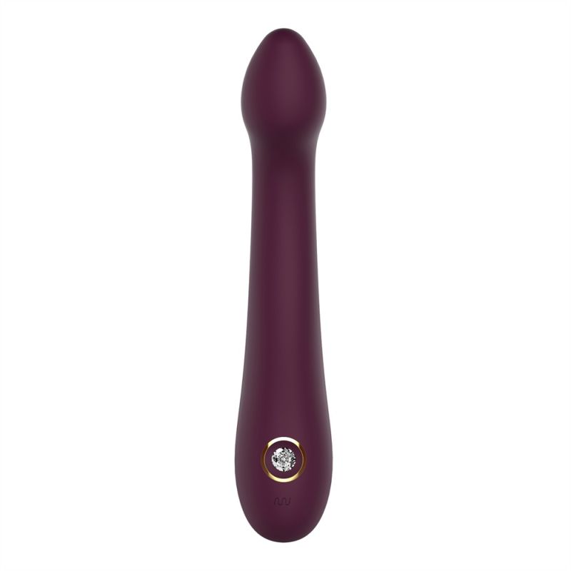 Вібратор для точки G Dream Toys Essentials зі стразами, бордовий, 21,8 × 3,6 см вид 5