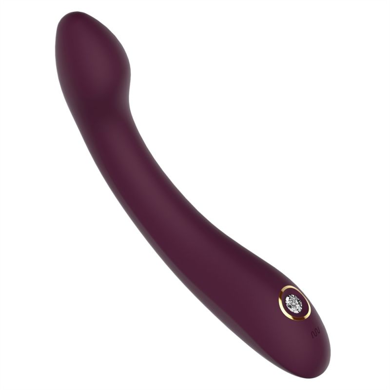 Вібратор для точки G Dream Toys Essentials зі стразами, бордовий, 21,8 × 3,6 см вид 6