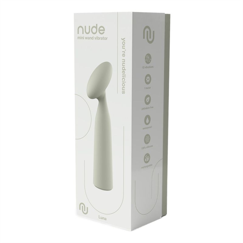 Точечный вибратор в форме мини-микрофона NUDE LUNA, серый, 16,2 см вид 3