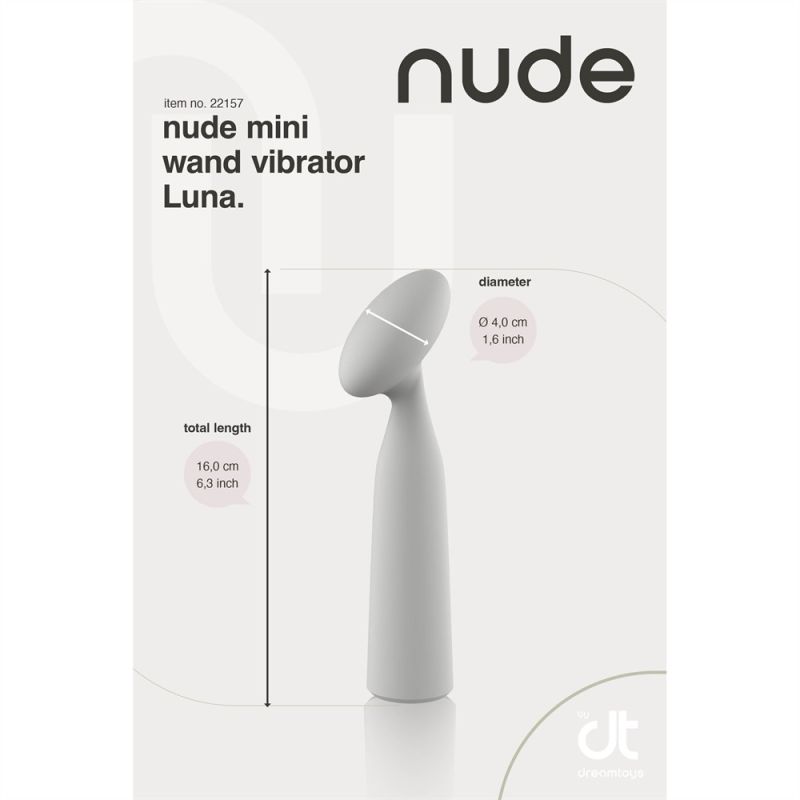 Точечный вибратор в форме мини-микрофона NUDE LUNA, серый, 16,2 см вид 13