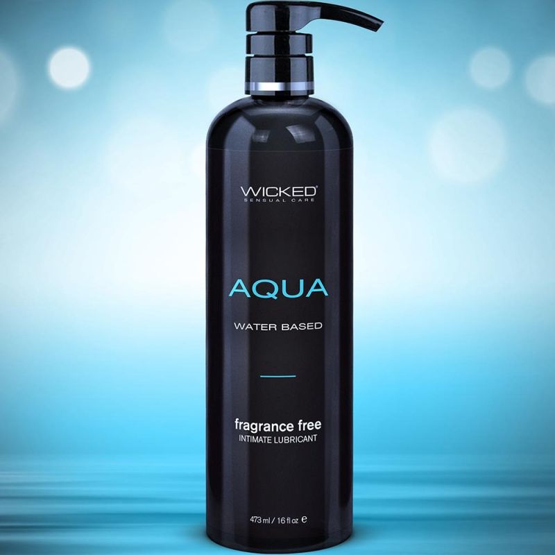 Лубрикант на водной основе WICKED AQUA, нейтральный, 473 мл вид 3