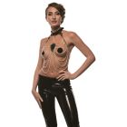 Ошейник с ожерельем из жемчуга BDSM Guilty Pleasure Pearl, 6 рядов, на завязках вид 6