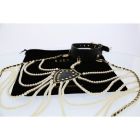 Ошейник с ожерельем из жемчуга BDSM Guilty Pleasure Pearl, 6 рядов, на завязках вид 9