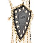 Ошейник с ожерельем из жемчуга BDSM Guilty Pleasure Pearl, 6 рядов, на завязках вид 10