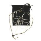 Ошейник с ожерельем из жемчуга BDSM Guilty Pleasure Pearl, 6 рядов, на завязках вид 12