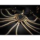 Ошейник с ожерельем из жемчуга BDSM Guilty Pleasure Pearl, 6 рядов, на завязках вид 16