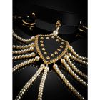 Ошейник с ожерельем из жемчуга BDSM Guilty Pleasure Pearl, 6 рядов, на завязках вид 17