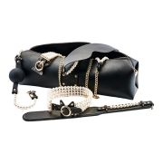 Набір БДСМ Guilty Pleasure Pearl з перлами та золотою фурнітурою, 7 предметів