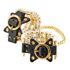 Набір БДСМ Guilty Pleasure Pearl з перлами та золотою фурнітурою, 7 предметів вид 5