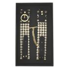 Наручники Guilty Pleasure Allure с жемчугом, черно-золотые вид 10