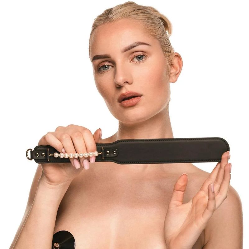 Паддл Guilty Pleasure Pearl с жемчугом, черно-золотой вид 6