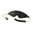 Маска BDSM Boudoir Pearl Blindfold Guilty Pleasure, черно-золотая