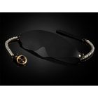 Маска BDSM Boudoir Pearl Blindfold Guilty Pleasure, черно-золотая вид 7