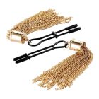 Затискачі для сосків Guilty Pleasure Tassel Tease Clamps, чорно-золоті вид 2