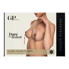 Зажимы для сосков Guilty Pleasure Tassel Tease Clamps, черно-золотые вид 3