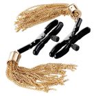Затискачі для сосків Guilty Pleasure Draped Desire Clamps, чорно-золоті вид 2