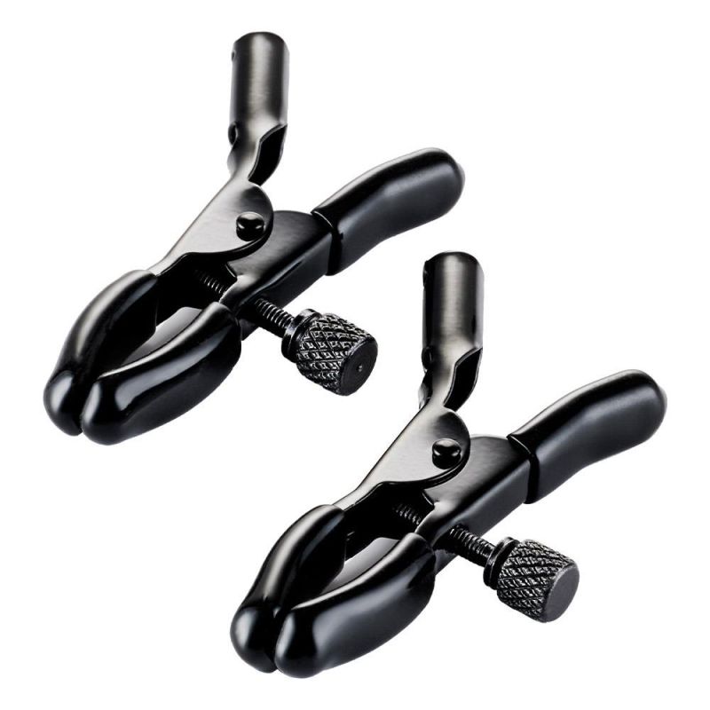 Зажимы для сосков Guilty Pleasure Draped Desire Clamps, черно-золотые вид 9