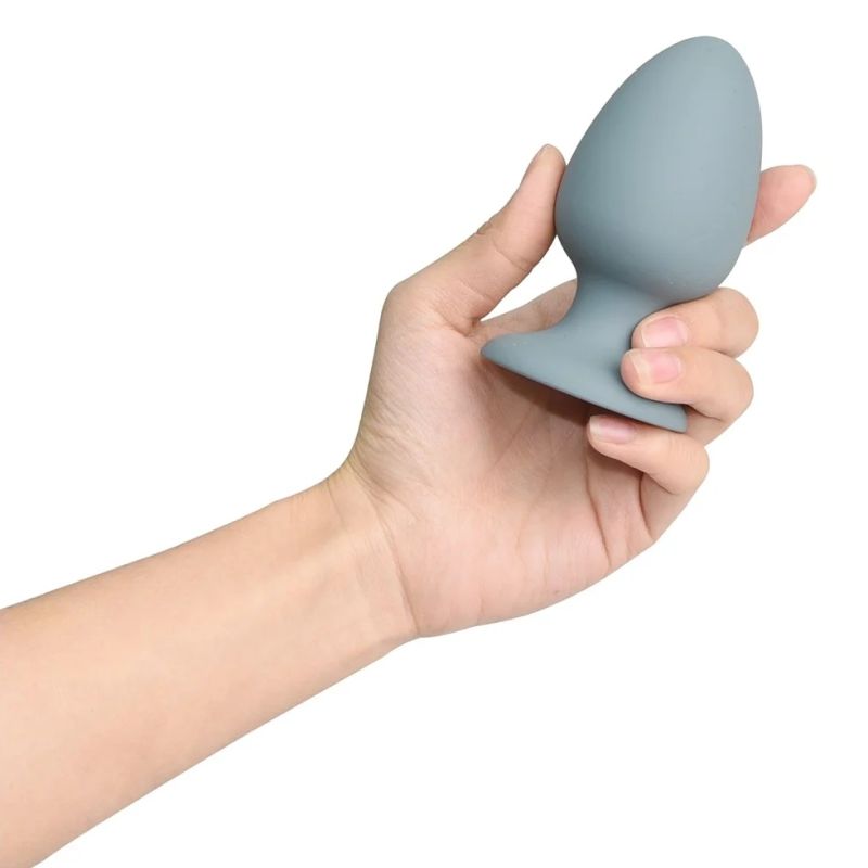 Анальна пробка Dream Toys Nude сіра, 8 х 4 см вид 5