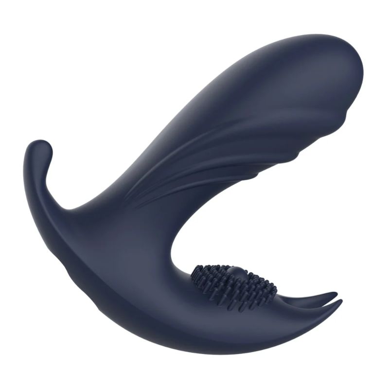 Анатомічний масажер простати з вібрацією Dream Toys Startroopers, синій, 12,5 см вид 8