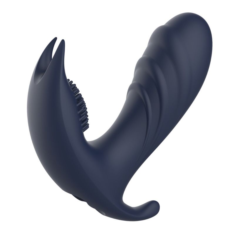 Анатомічний масажер простати з вібрацією Dream Toys Startroopers, синій, 12,5 см вид 9