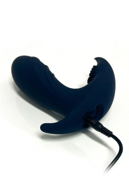 Анатомічний масажер простати з вібрацією Dream Toys Startroopers, синій, 12,5 см вид 14