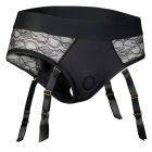 Страпон із трусиками-підв'язками Dream Toys Bold Reva, чорний, розмір S вид 6