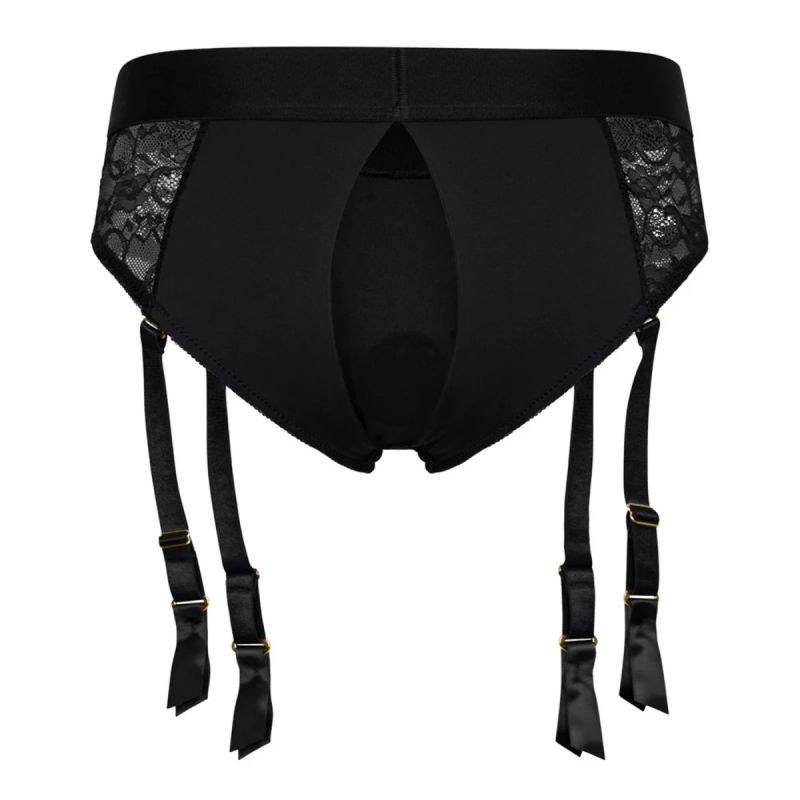 Страпон с трусиками-подвязками Dream Toys Bold Reva, черный, размер S вид 8