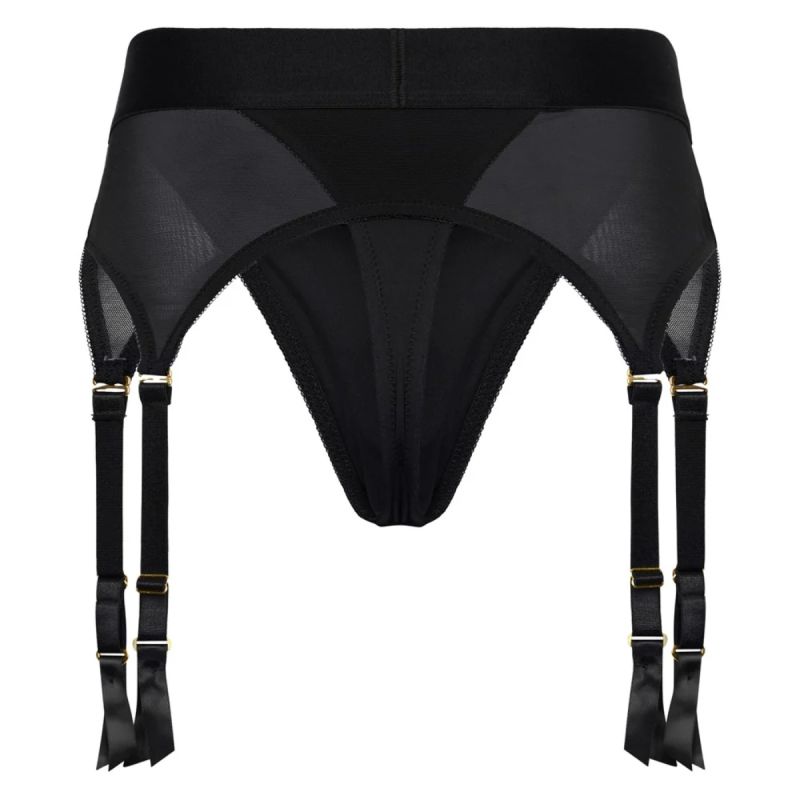 Страпон с трусиками-подвязками Dream Toys Bold Vail, черный, размер S вид 8
