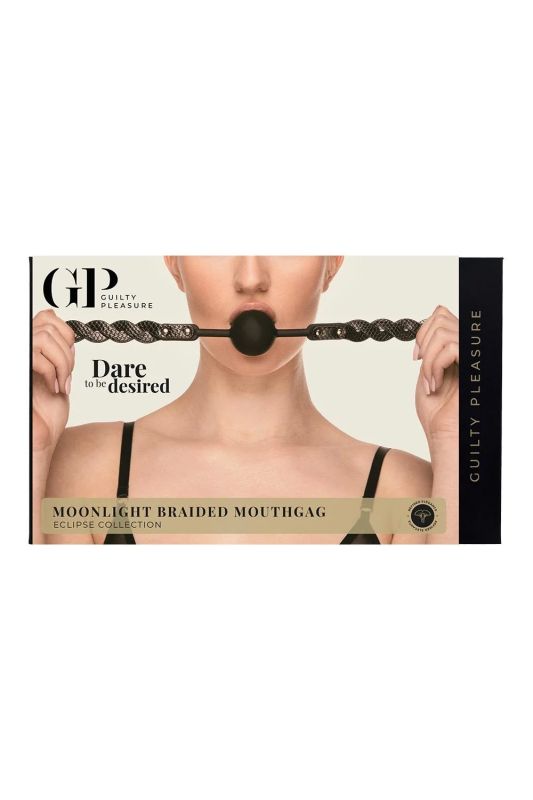 Кляп Guilty Pleasure Moonlight плетёный, черный, 55 × 4,1 см вид 3