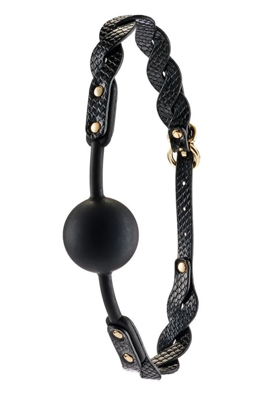 Кляп Guilty Pleasure Moonlight плетёный, черный, 55 × 4,1 см вид 4