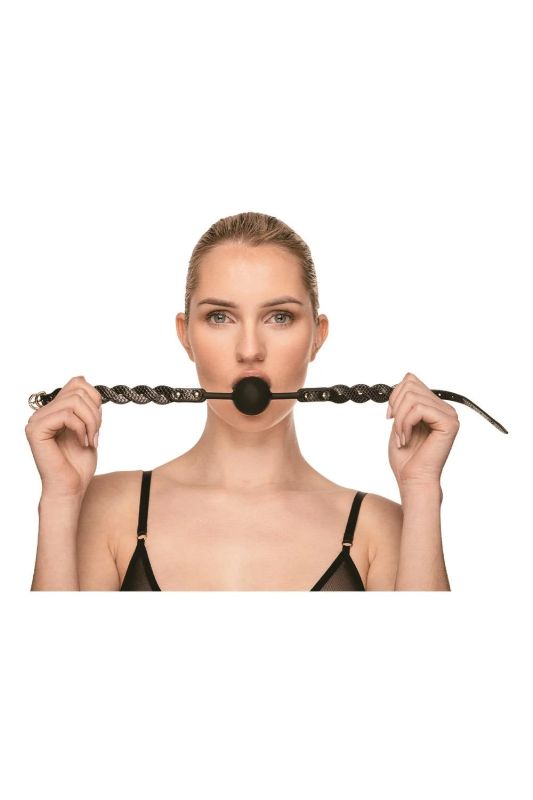 Кляп Guilty Pleasure Moonlight плетёный, черный, 55 × 4,1 см вид 9