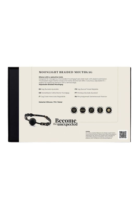 Кляп Guilty Pleasure Moonlight плетёный, черный, 55 × 4,1 см вид 10