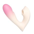 Вибратор Zemalia Youmi с фрикцией и вакуумным стимулятором для клитора + APP, градиент розовый вид 2