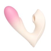 Вібратор Zemalia Youmi з фрикцією і вакуумним стимулятором для клітора + APP, градієнт рожевий