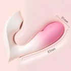 Вібратор Zemalia Youmi з фрикцією і вакуумним стимулятором для клітора + APP, градієнт рожевий вид 10