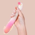 Подвійний вібратор Zemalia Arousal з фрикційною функцією та вакуумним стимулятором + додаток, градієнтний рожевий вид 4