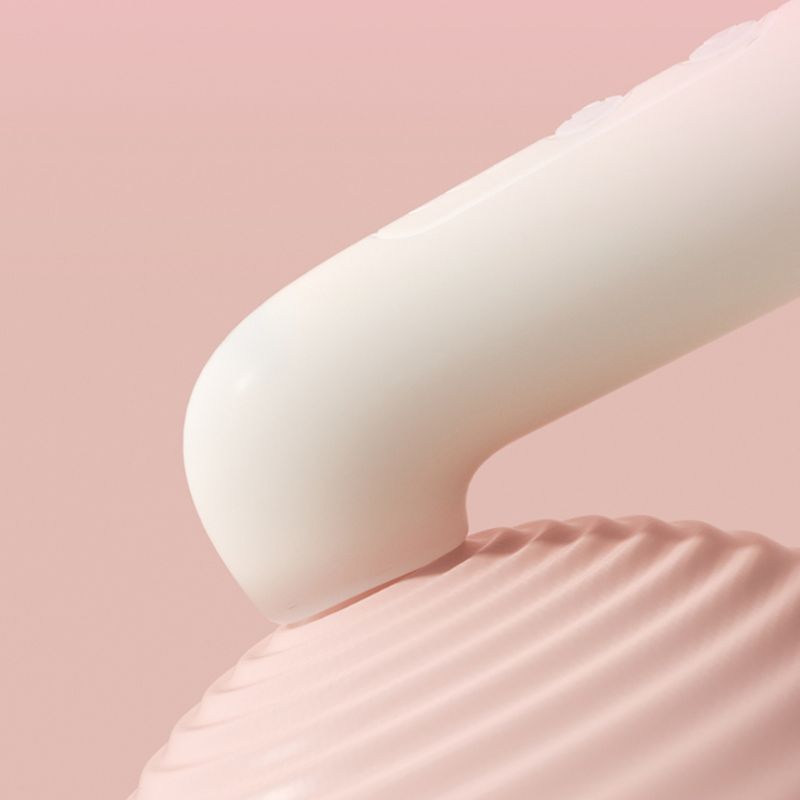 Подвійний вібратор Zemalia Arousal з фрикційною функцією та вакуумним стимулятором + додаток, градієнтний рожевий вид 11