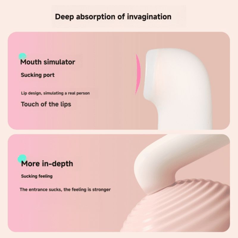 Подвійний вібратор Zemalia Arousal з фрикційною функцією та вакуумним стимулятором + додаток, градієнтний рожевий вид 13