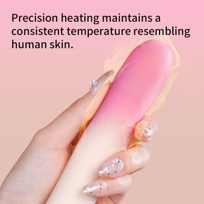 Подвійний вібратор Zemalia Arousal з фрикційною функцією та вакуумним стимулятором + додаток, градієнтний рожевий вид 23