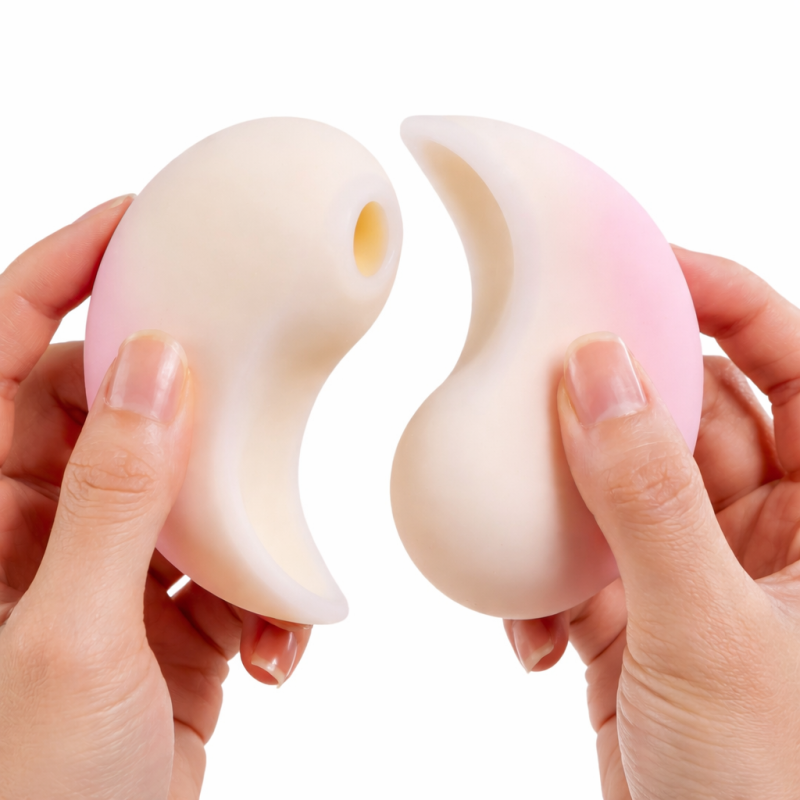 Набор 2в1 Zemalia Bao Yue +APP с вибро и вакуумным стимулятором, градиент розовый вид 4