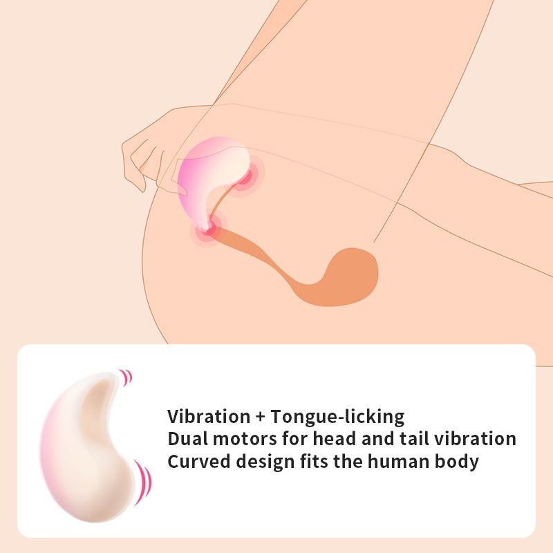 Набор 2в1 Zemalia Bao Yue +APP с вибро и вакуумным стимулятором, градиент розовый вид 17