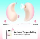 Набор 2в1 Zemalia Bao Yue +APP с вибро и вакуумным стимулятором, градиент розовый вид 19