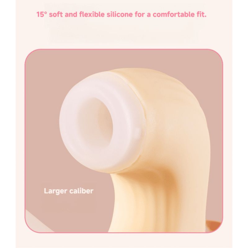 Вібратор-кролик із фрикцією Zemalia Sweet Flame та вакуумним стимулятором + APP, градієнтний рожевий вид 9