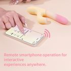 Вібратор-кролик із фрикцією Zemalia Sweet Flame та вакуумним стимулятором + APP, градієнтний рожевий вид 12