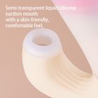 Вібратор-кролик із фрикцією Zemalia Sweet Flame та вакуумним стимулятором + APP, градієнтний рожевий вид 13