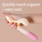 Вібратор-кролик із фрикцією Zemalia Sweet Flame та вакуумним стимулятором + APP, градієнтний рожевий вид 15