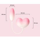 Віброяйце з вакуумним стимулятором Zemalia Tao Tao Teng та язичком, 3 в 1, + APP, градієнтний рожевий вид 8